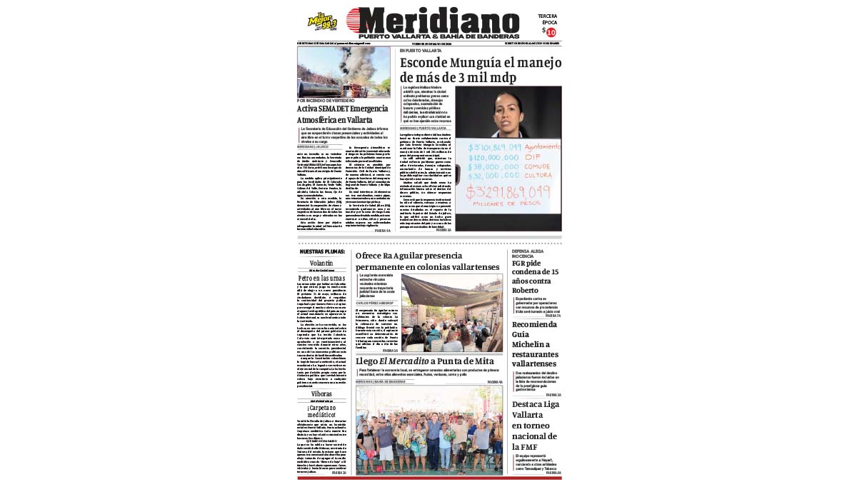 portada meridiano 29 de mayo de 2026