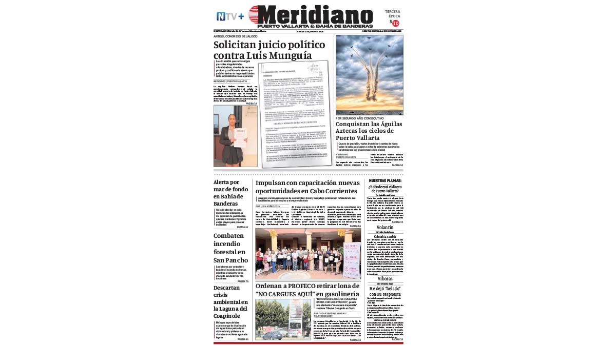 portada meridiano 02 de junio de 2026