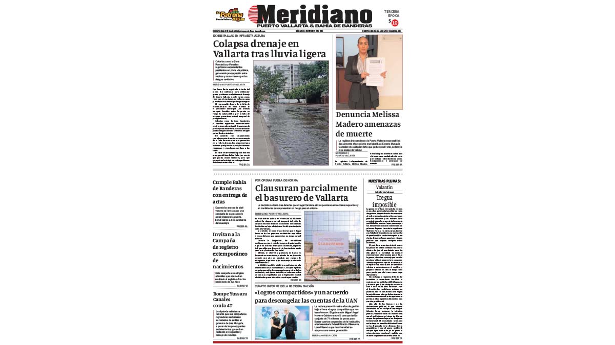 portada meridiano 06 de junio de 2026