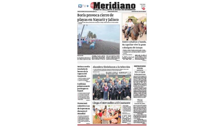 portada meridiano 09 de junio de 2026