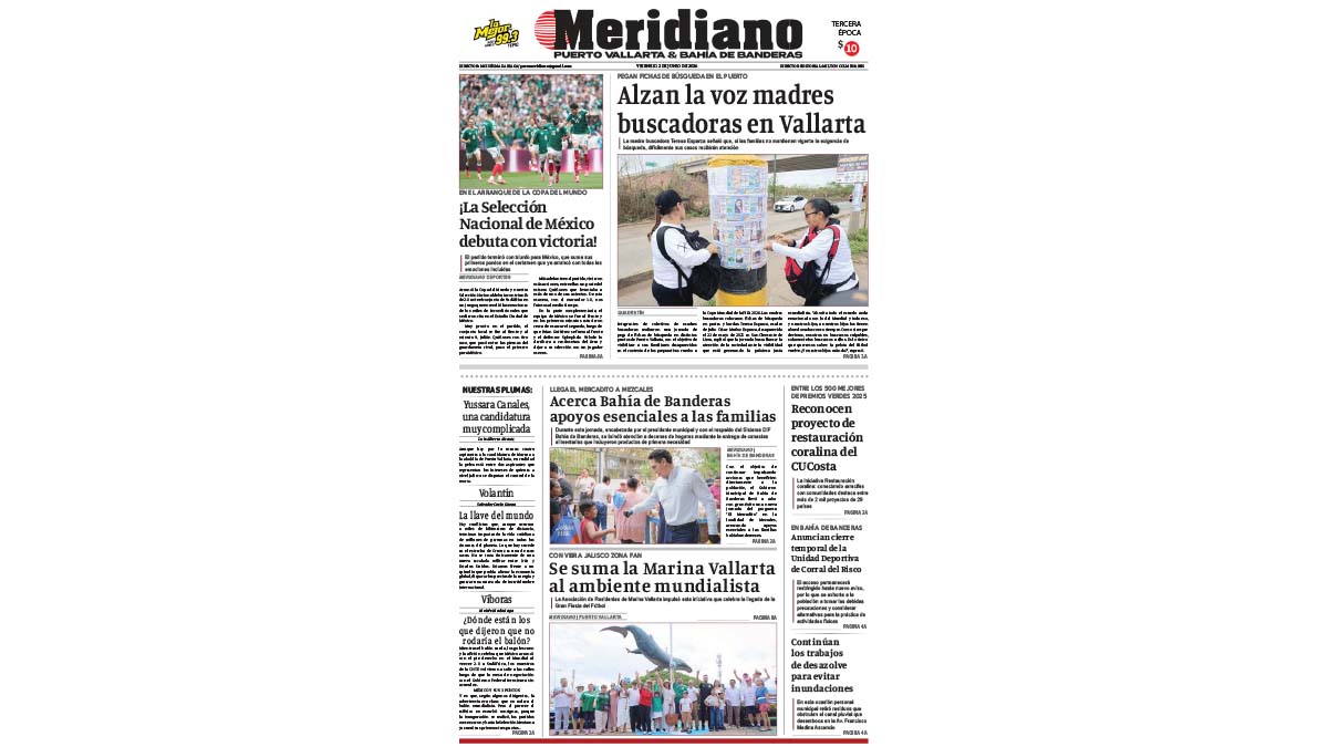portada meridiano 12 de junio de 2026