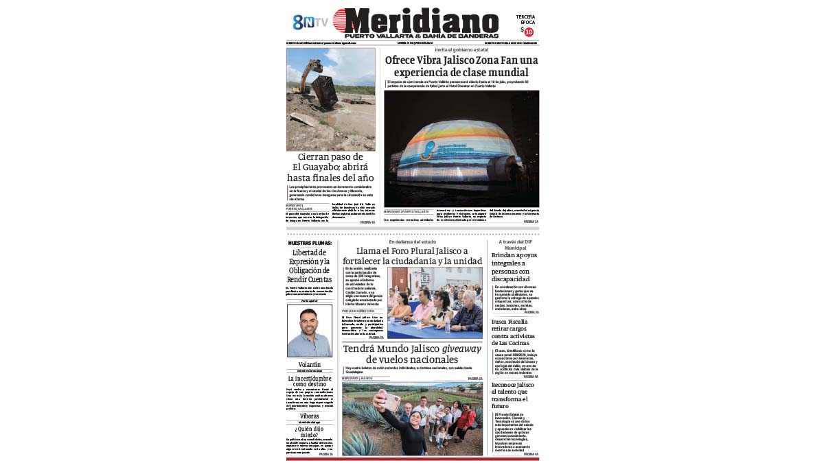 portada meridiano 15 de junio de 2026