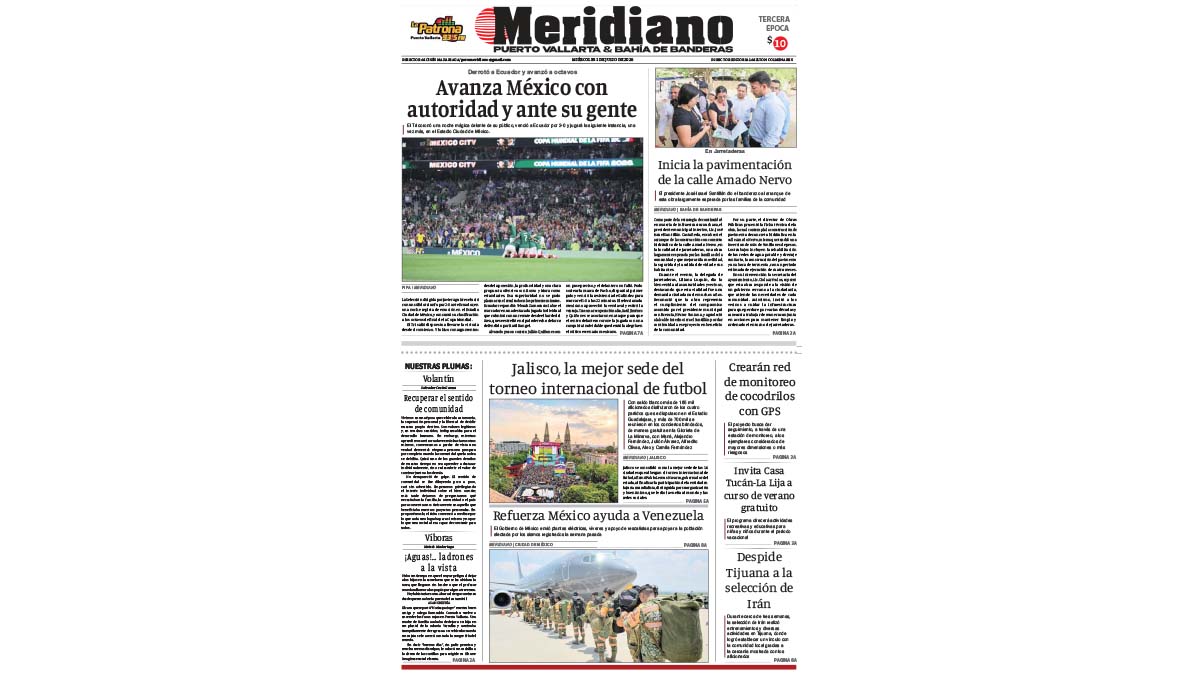 portada meridiano 01 de julio de 2027