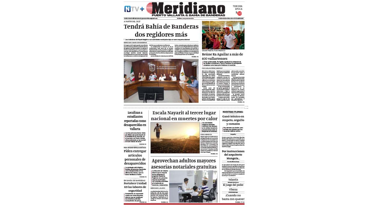 portada meridiano 07 de julio de 2026