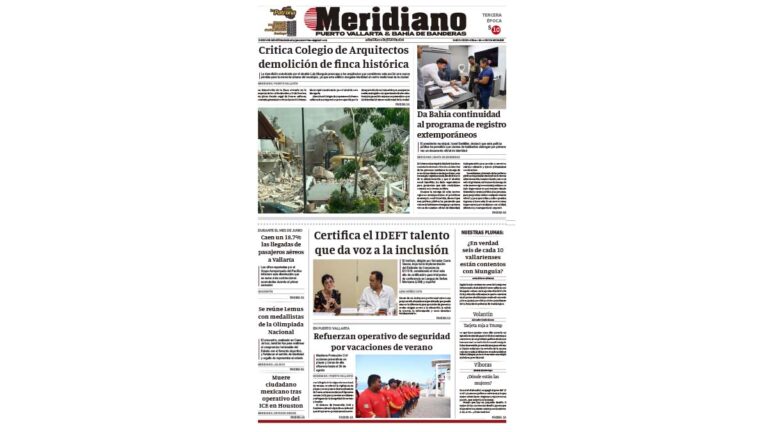 portada meridiano 08 de julio de 2026