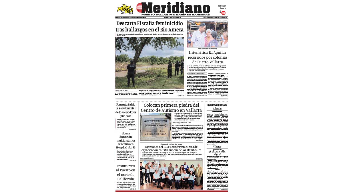 portada meridiano 31 de julio de 2026