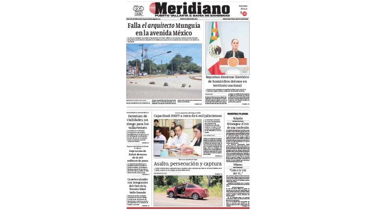 portada meridiano vallarta 23 de julio de 2026