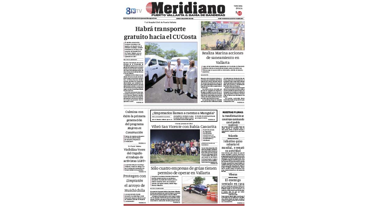 portada meridiano 03 de agosto de 2026