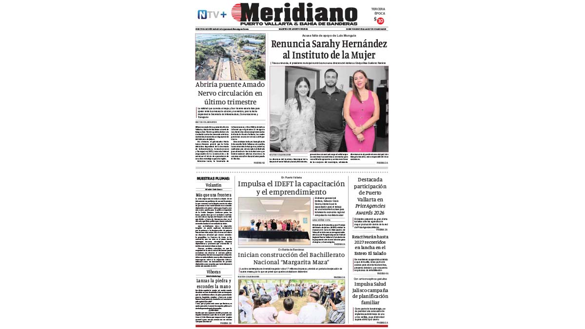 portada meridiano 04 de agosto de 2026