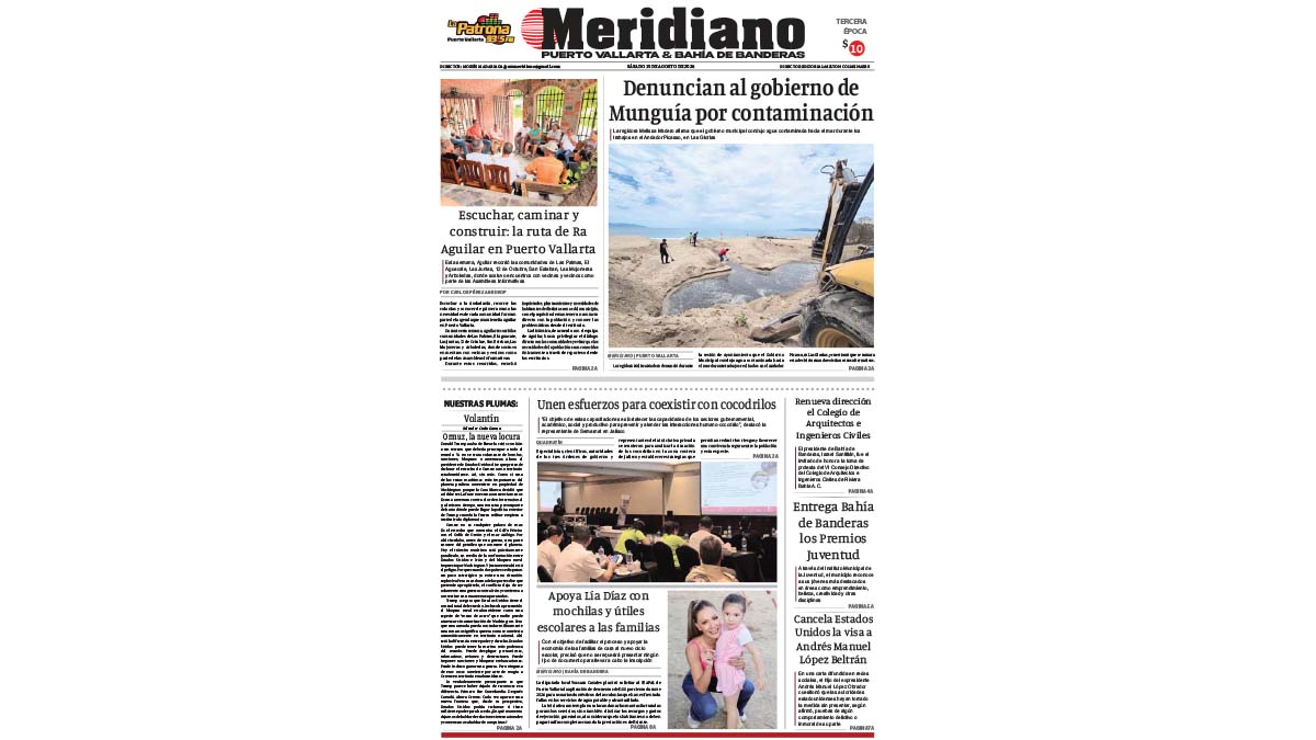 portada meridiano 15 de agosto de 2026