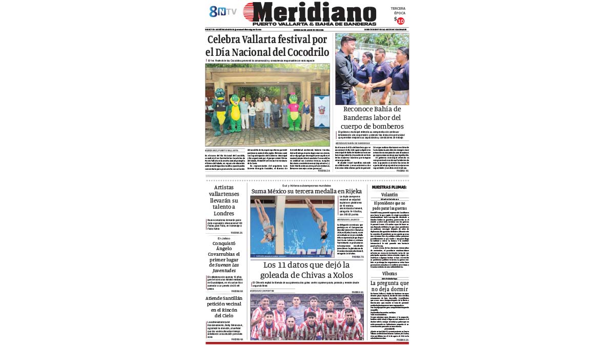 portada meridiano 24 de agosto de 2026