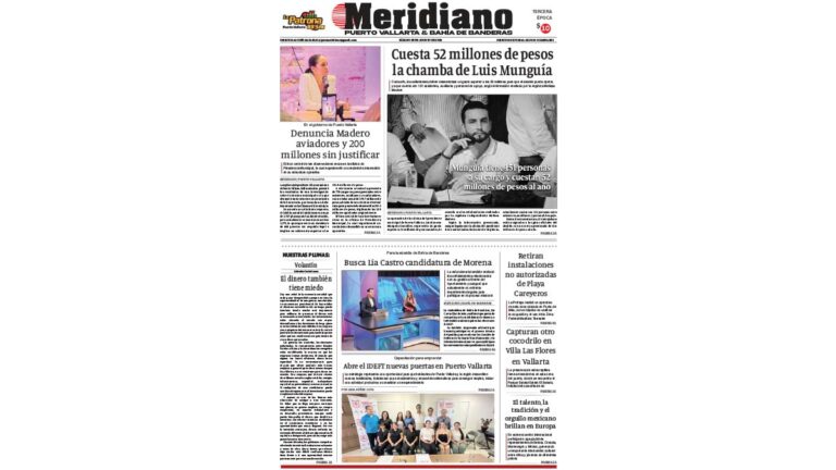 portada meridiano 29 de agosto de 2026