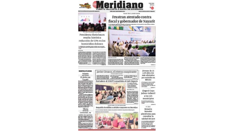 portada meridiano 09 de septimebre de 2026