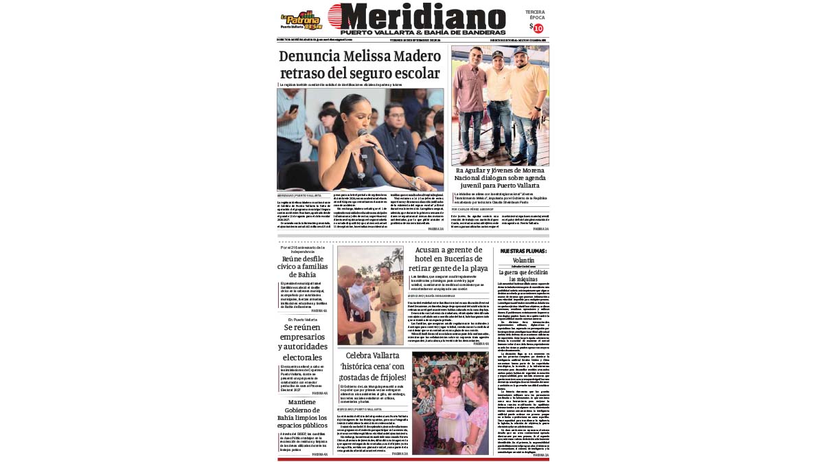 portada meridiano 18 de septiembre de 2026