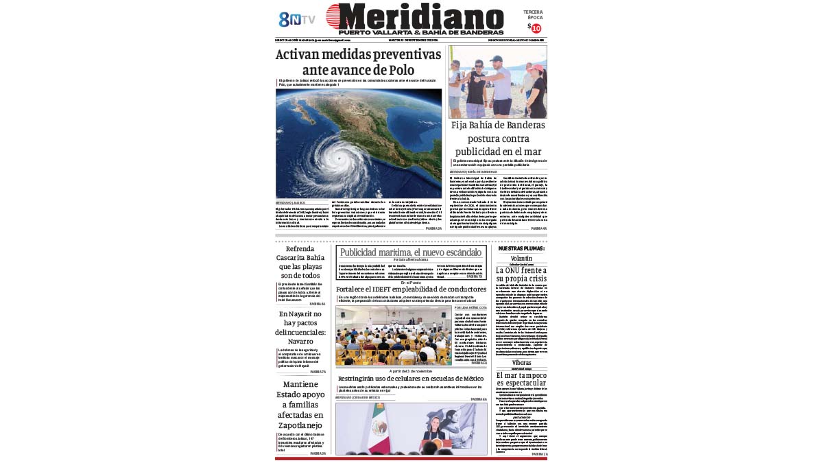 portada meridiano 22 de septiembre de 2026