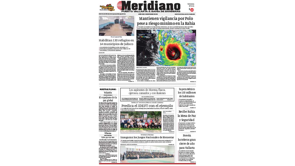 portada meridiano 23 de septiembnre de 2026