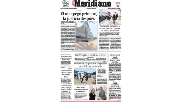 portada meridiano 08 de octubre de 2026