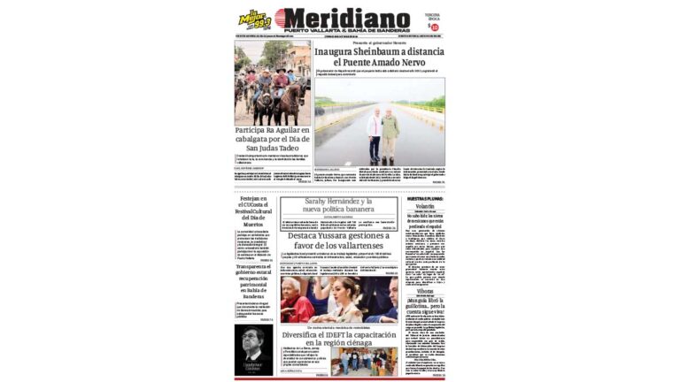 portada meridiano 29 de octubre de 2026