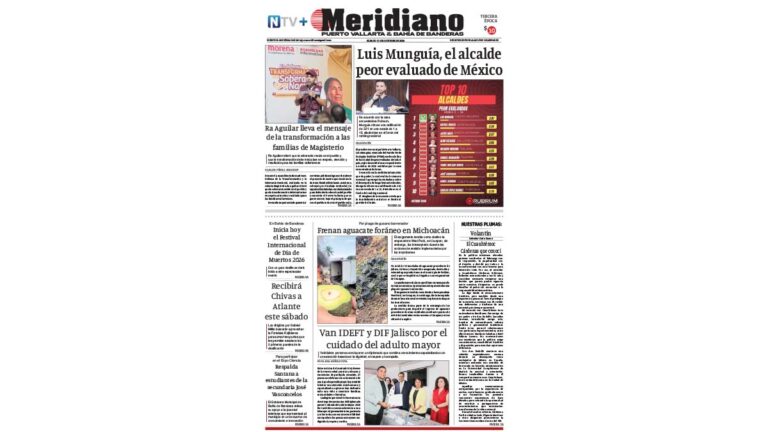 portada meridiano 30 de octubre de 2026
