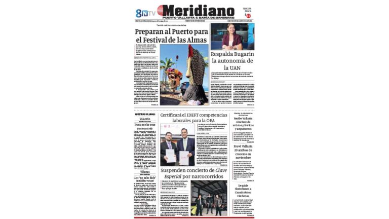 portada meridiano 30 de octubre de 2026